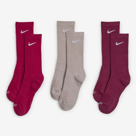 NIKE CHAUSSETTES X3 CREW EVERYDAY ROSA HOMBRE