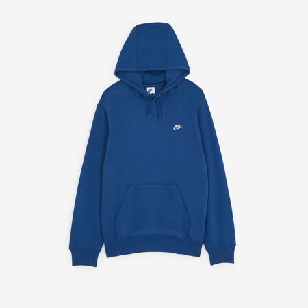 HOODIE CLUB SMALL LOGO : AZUL/BLANCO