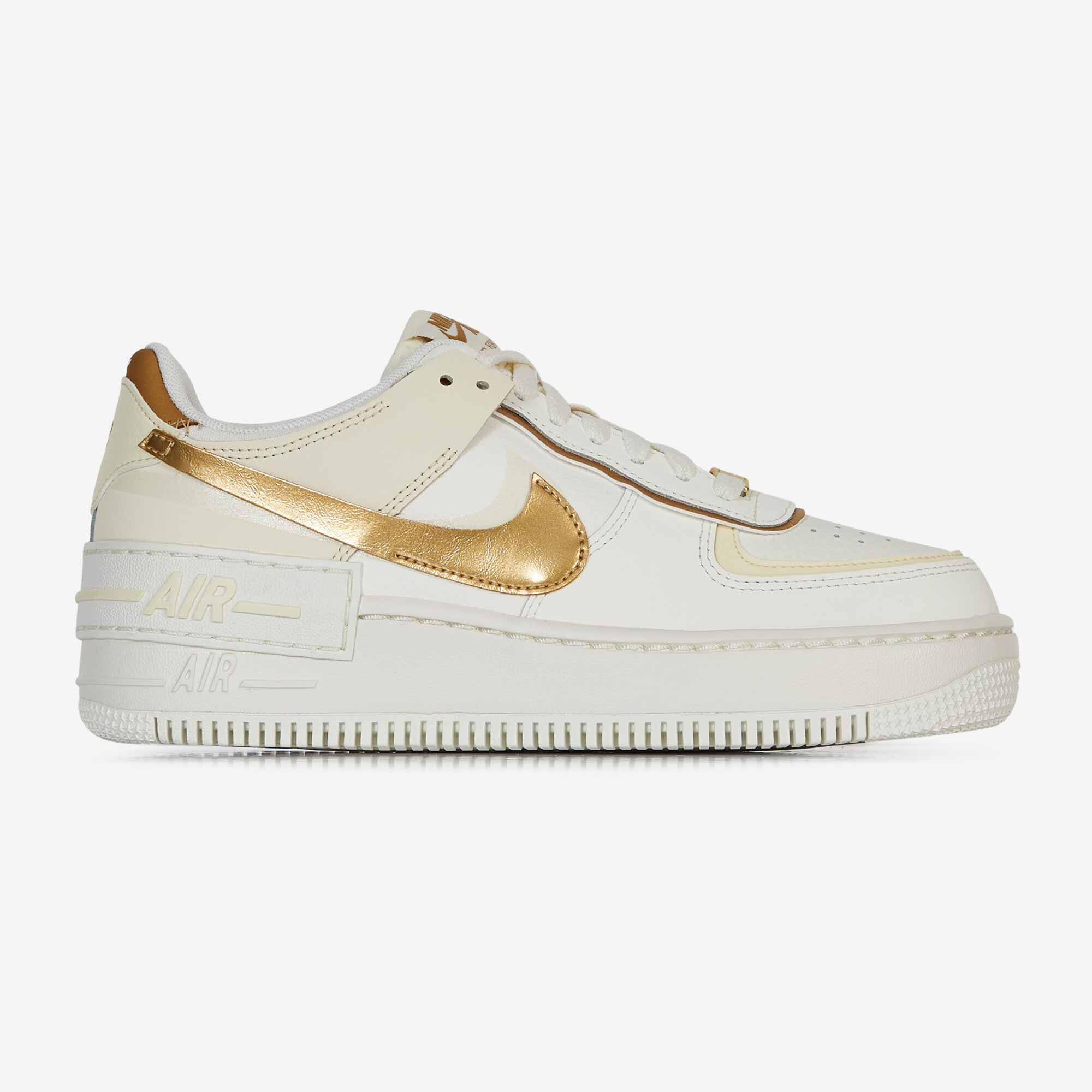 Tenis nike air force one dorados best sale