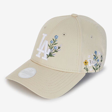 NEW ERA 9FORTY WOMEN LA FLORAL EMBROIDERY BEIGE/BLANCO MUJER