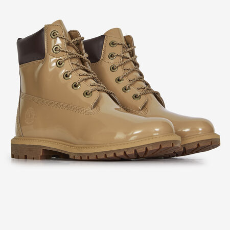TIMBERLAND 6 INCH  PATENT BEIGE MUJER