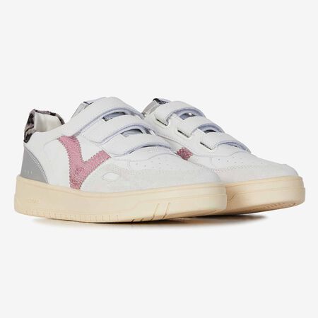 VICTORIA SEUL VELCRO BLANCO/ROSA MUJER