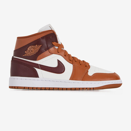 JORDAN air jordan 1 AIR JORDAN 1 MID ORANGE/MARRON MUJER
