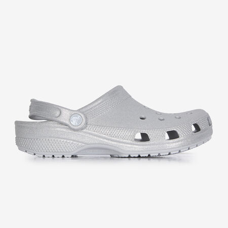 CROCS CLASSIC CLOG PLATEADO MUJER