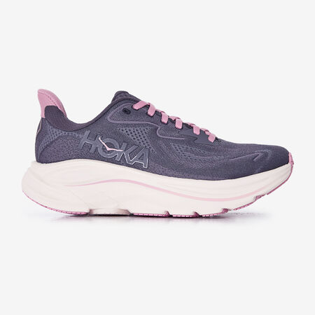 HOKA CLIFTON 10 NEGRO/ROSA MUJER