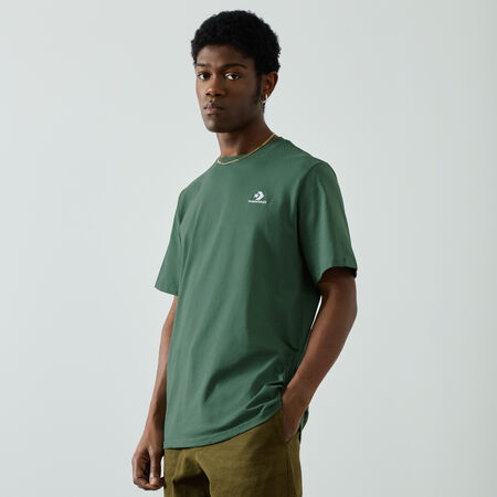 CONVERSE TEE SHIRT STAR CHEVRON EMBROIDERED VERT HOMBRE