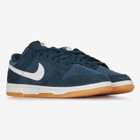 NIKE dunk DUNK LOW SUEDE MARINE NEGRO/GOMA HOMBRE