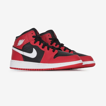 JORDAN air jordan 1 AIR JORDAN 1 MID NEGRO/ROJO JUNIOR