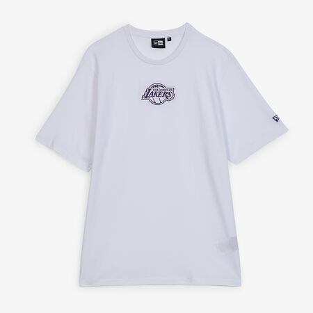 NEW ERA TEE SHIRT LA LAKERS BLANCO/MORADO HOMBRE