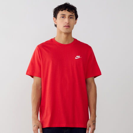 NIKE TEE SHIRT CLUB TEE ROJO HOMBRE