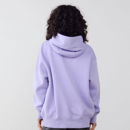 NIKE HOODIE PHOENIX LONG OVERSIZED MORADO/BLANCO MUJER