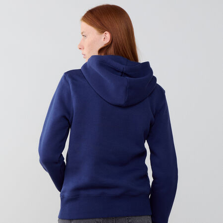 NIKE HOODIE CLUB CENTERED LOGO AZUL MARINO MUJER