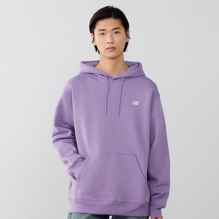 HOODIE SMALL LOGO : MORADO/BLANCO