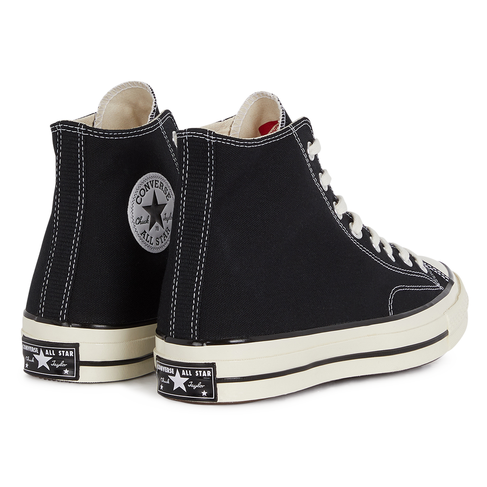 CONVERSE CHUCK 70 HI NEGRO BLANCO CORDONES HOMBRE Courir.es