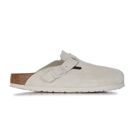 BIRKENSTOCK boston BOSTON SUEDE ANTIQUE WHITE BLANCO MUJER