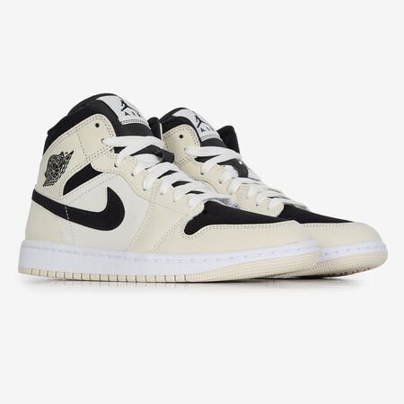 JORDAN AIR JORDAN 1 MID NEGRO/ROSA MUJER