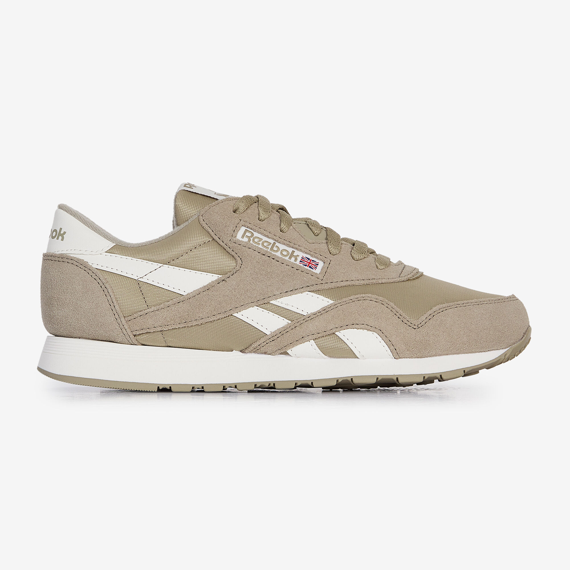 REEBOK CLASSIC NYLON BEIGE CORDONES HOMBRE Courir.es