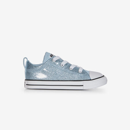 CONVERSE CHUCK TAYLOR ALL STAR OX EL GLITTER AZUL/BLANCO BEBÉ