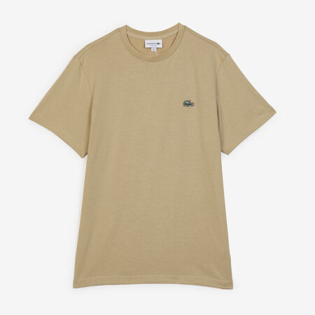 TEE SHIRT CLASSIC SMALL LOGO SL : BEIGE/VERDE