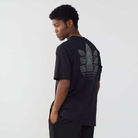 ADIDAS ORIGINALS TEE SHIRT GLOSSY TREFOIL LOGO NEGRO HOMBRE