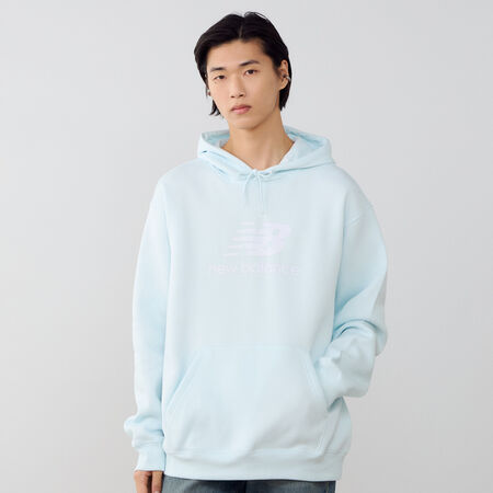 NEW BALANCE HOODIE BIG LOGO AZUL/BLANCO HOMBRE