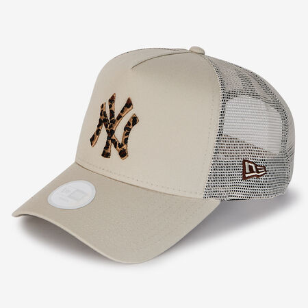NEW ERA 9FORTY TRUCKER WMN NY LEO INFIL BEIGE/MARRÓN MUJER