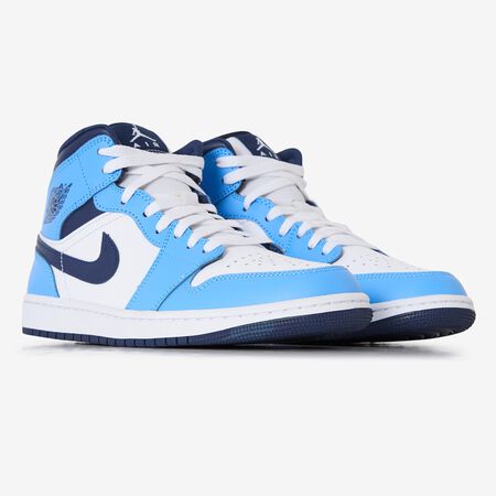 JORDAN air jordan 1 AIR JORDAN 1 MID BLANCO/AZUL HOMBRE