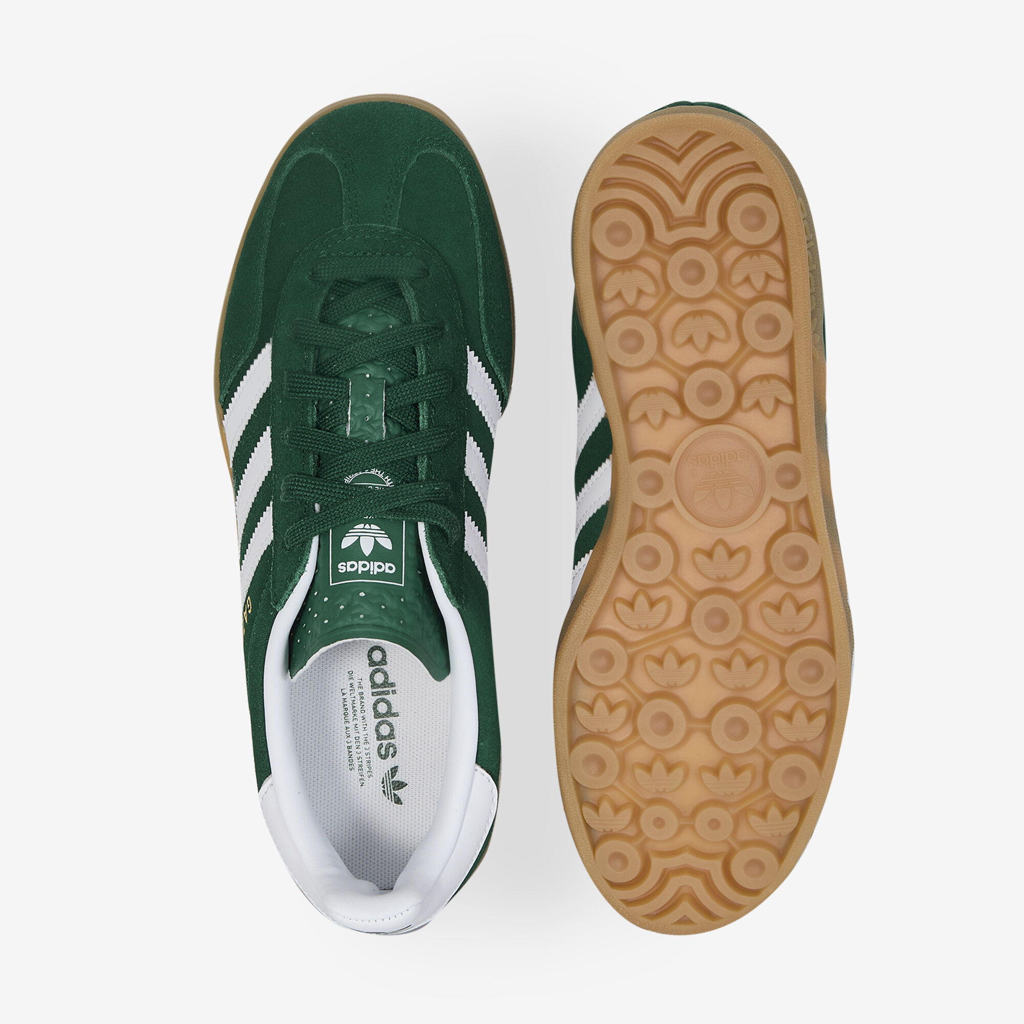 ADIDAS ORIGINALS GAZELLE INDOOR VERDE/BLANCO - CORDONES NIÑOS