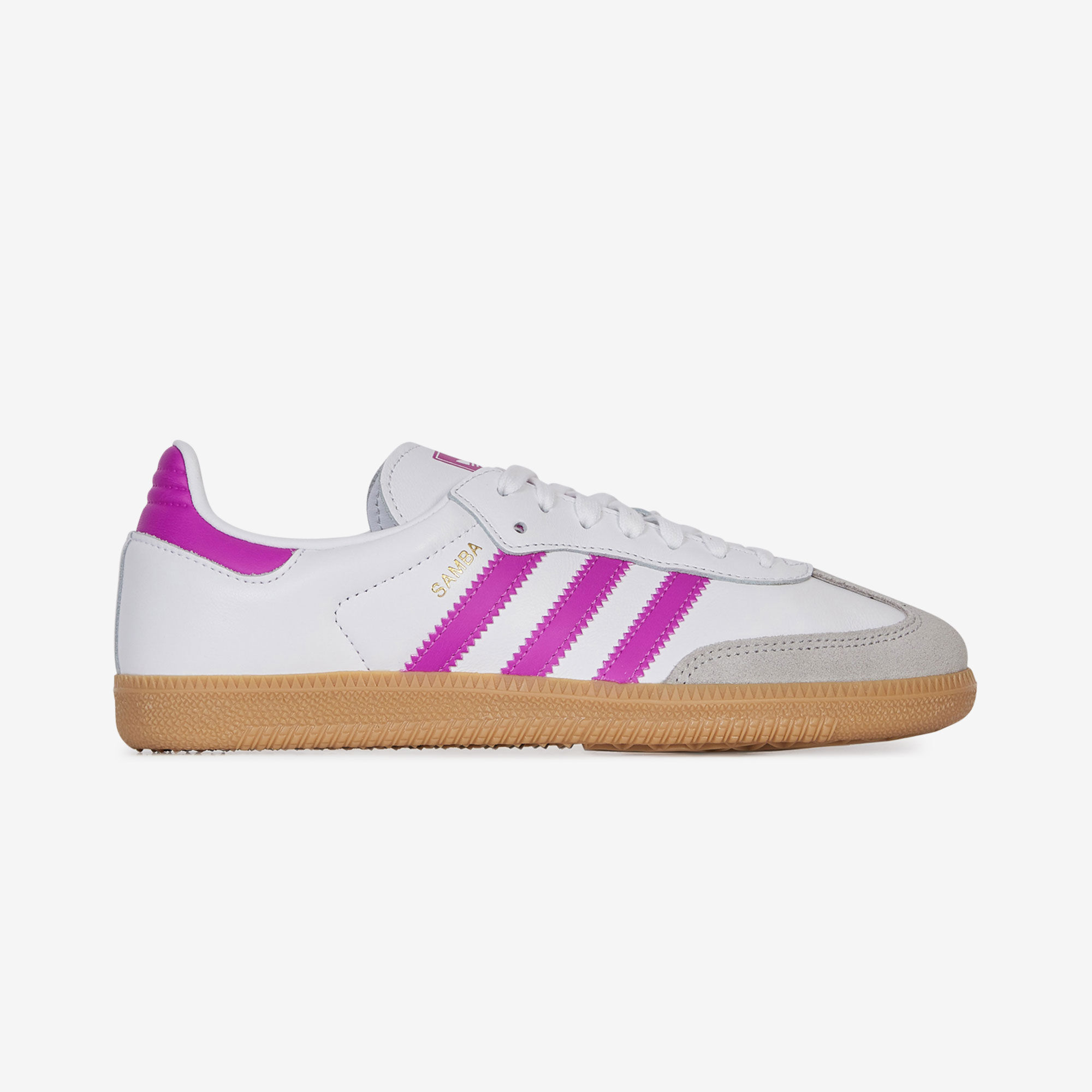 Adidas blancos con morado clearance