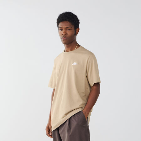 TEE SHIRT CLUB : BEIGE/BLANCO