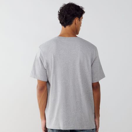 ADIDAS ORIGINALS TEE SHIRT ESSENTIAL GRIS/BLANCO HOMBRE