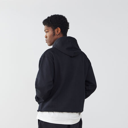 NEW BALANCE HOODIE EMBRO LOGO BOSTON 06 NEGRO/ROSA HOMBRE