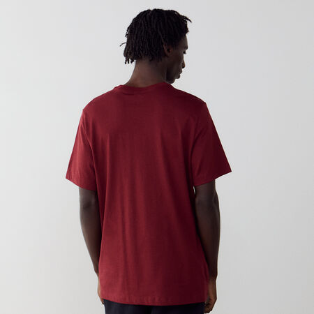 NIKE HOODIE CLUB SMALL LOGO BURDEOS/BLANCO HOMBRE