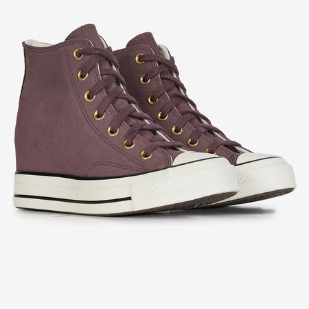 CONVERSE chuck taylor all star CHUCK TAYLOR ALL STAR WEDGE SUEDE MARRÓN MUJER