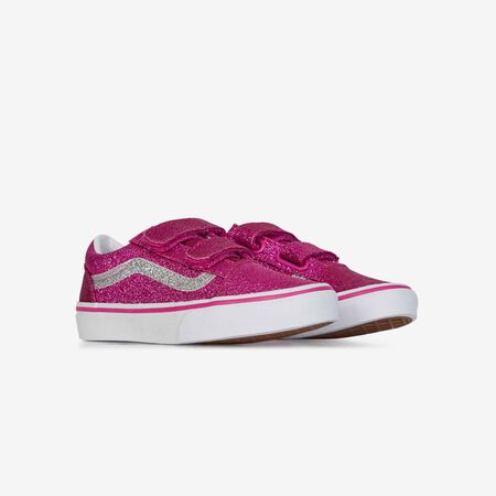 VANS old skool OLD SKOOL V GLITTER ROSA/BLANCO INFANTIL