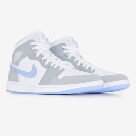 JORDAN air jordan 1 AIR JORDAN 1 MID GRIS/AZUL HOMBRE
