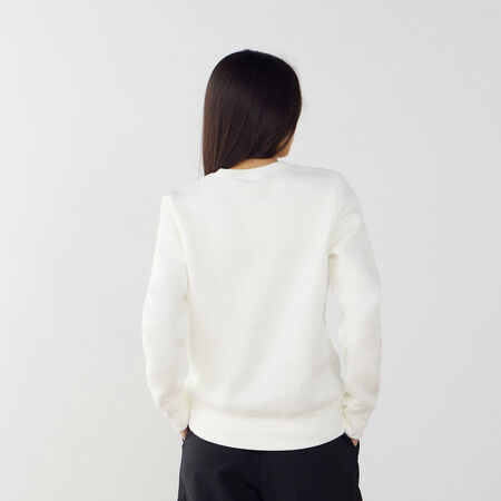 NIKE SWEAT CREW CLUB CENTERED LOGO CRUDO/NEGRO MUJER
