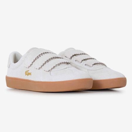 LACOSTE BASESHOT STRAP BEIGE MUJER