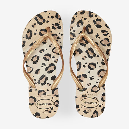 HAVAIANAS SLIM ANIMALS DORADO/NEGRO MUJER