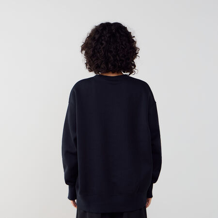 NIKE SWEAT CREW PHOENIX LONG OVERSIZED NEGRO/BLANCO MUJER