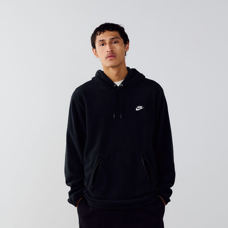 NIKE HOODIE CLUB POLAR NEGRO/BLANCO HOMBRE