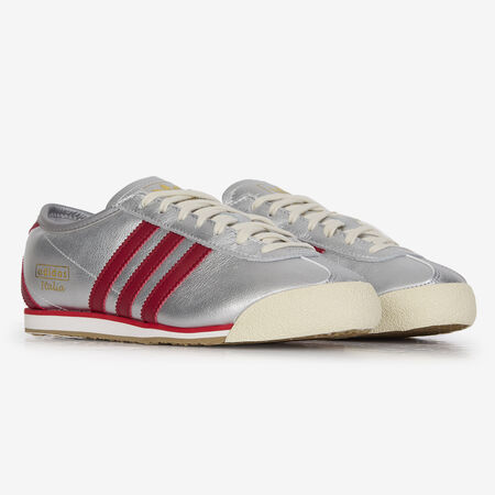ADIDAS ORIGINALS ITALIA 70S PLATEADO/ROJO MUJER