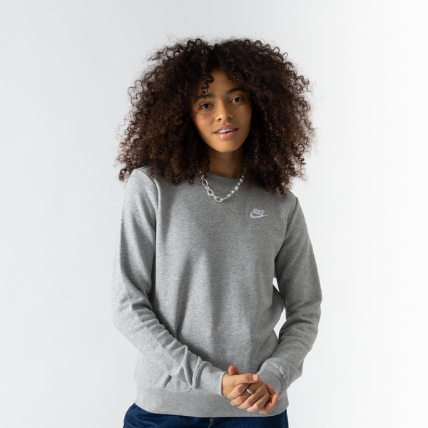 NIKE CREW CLUB GRIS - SUDADERA MUJER |