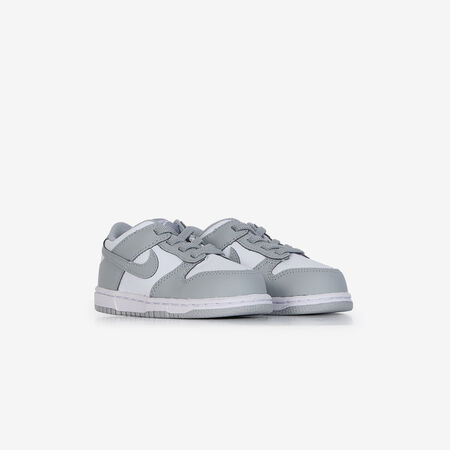 NIKE dunk DUNK LOW GRIS/BLANCO BEBÉ