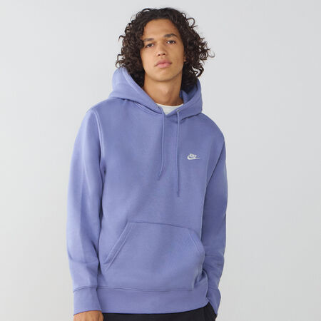 HOODIE CLUB SMALL LOGO : AZUL/BLANCO
