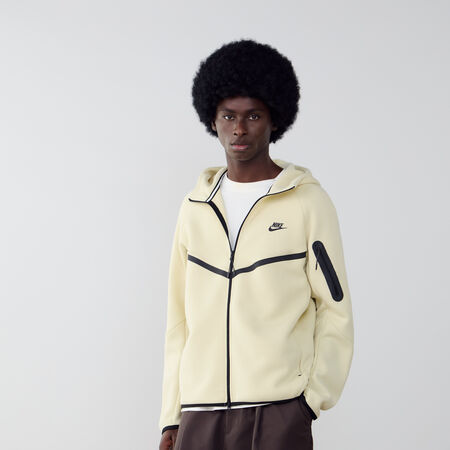 NIKE JACKET TECH FLEECE FZ BEIGE/NEGRO HOMBRE