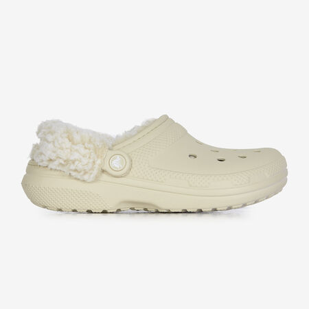 CROCS FLEECE LINED CLOG BLANCO MUJER