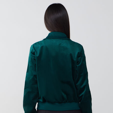 ADIDAS ORIGINALS JACKET FZ ADICOLOR VELVET VERDE MUJER