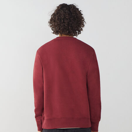 NIKE SWEAT CREW CLUB BURDEOS/BLANCO HOMBRE
