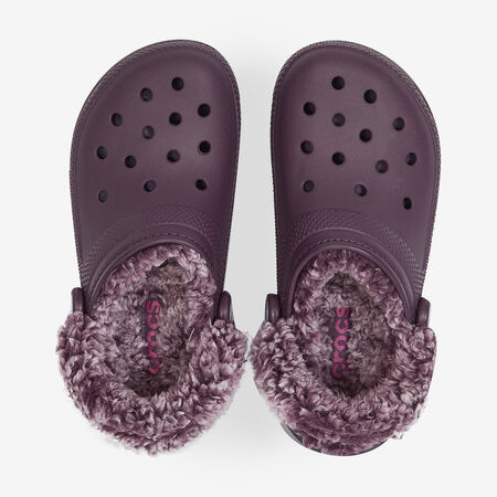 CROCS FLEECE LINED CLOG BURDEOS MUJER
